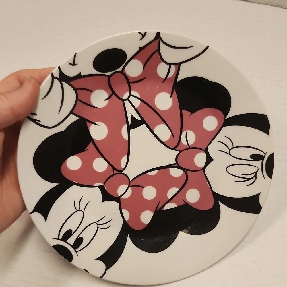 Minny Mouse plate cookie ceramic dishwashers and microwave safe